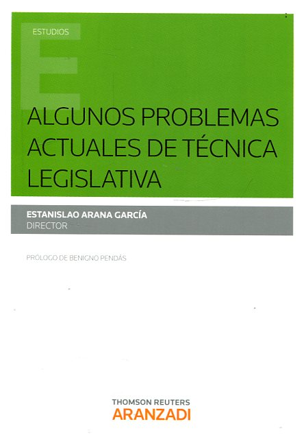 Imagen de portada del libro Algunos problemas actuales de técnica legislativa