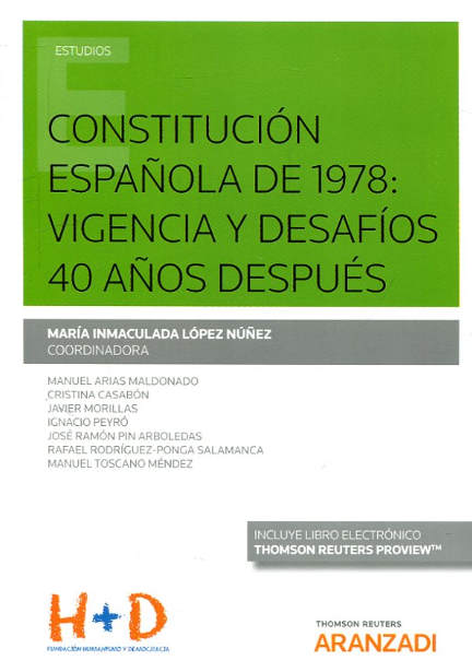 Imagen de portada del libro Constitución española de 1978
