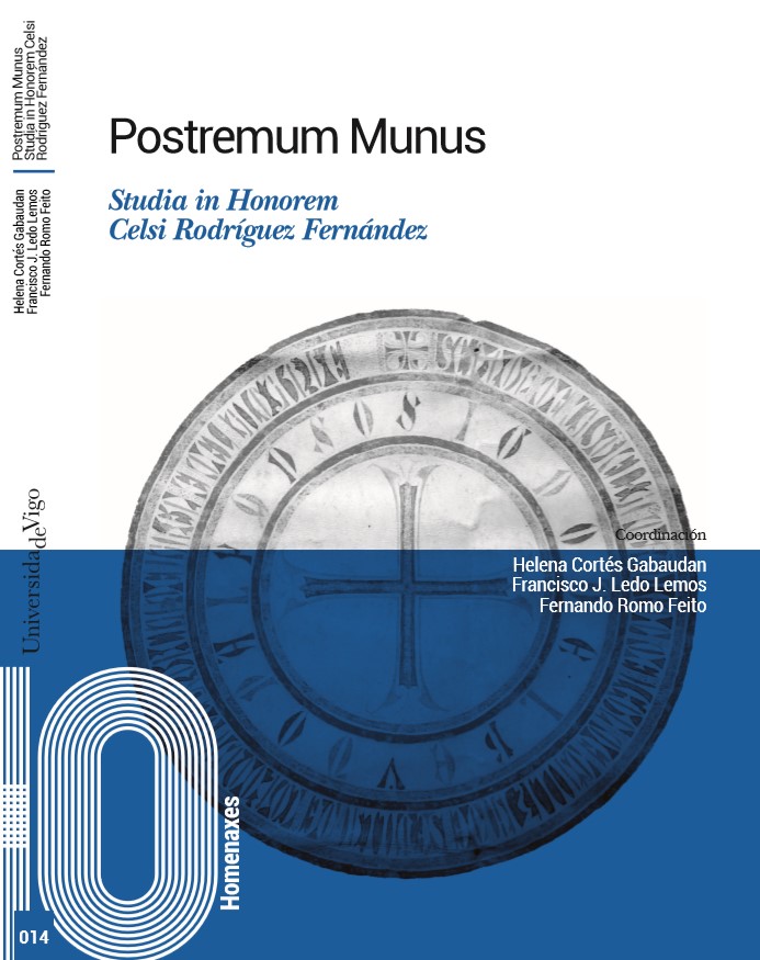 Imagen de portada del libro Postremum Munus, Studia in Honorem Celsi Rodríguez Fernández
