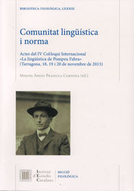 Imagen de portada del libro Comunitat lingüística i norma