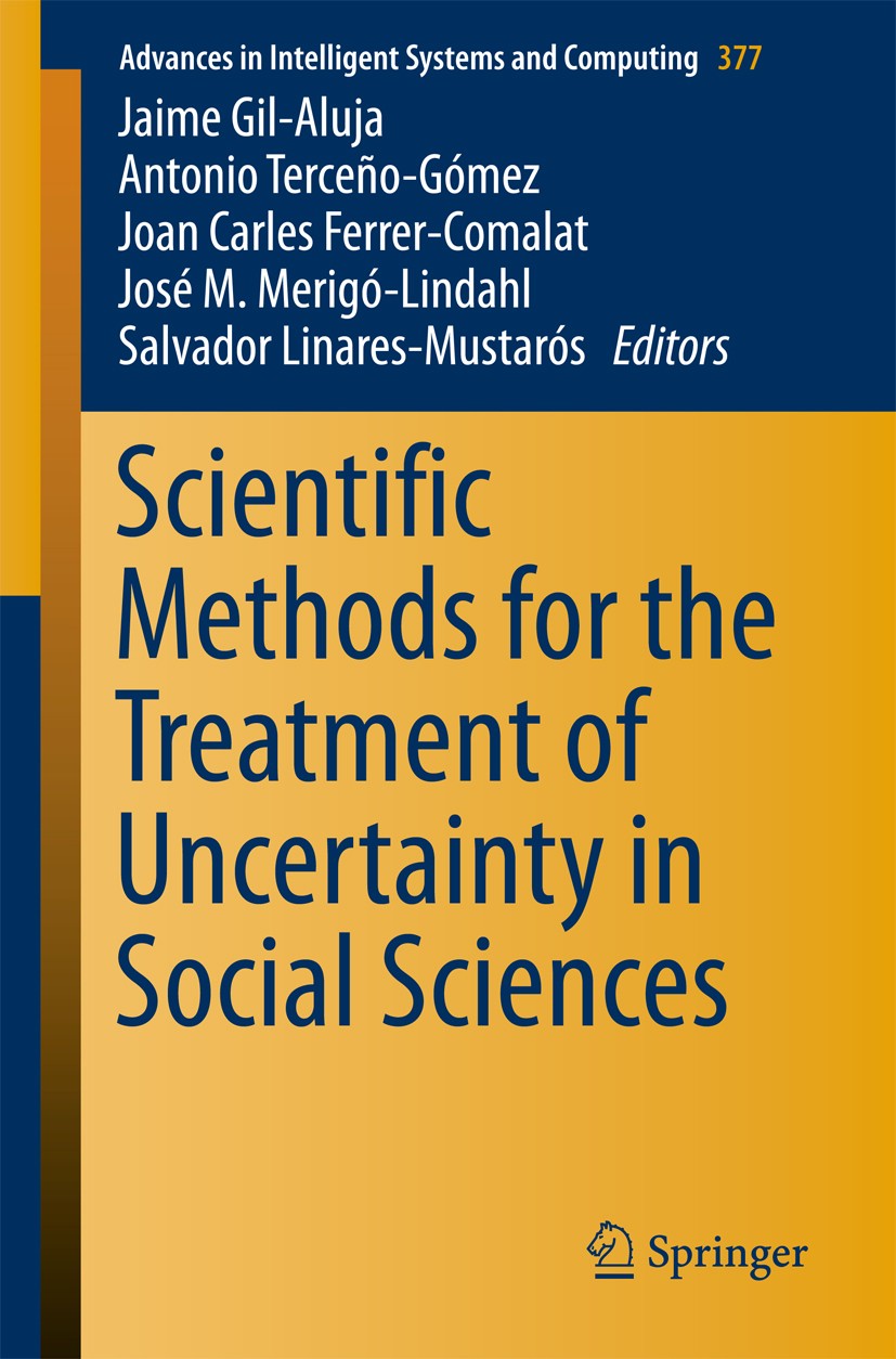 Imagen de portada del libro Scientific Methods for the Treatment of Uncertainty in Social Sciences