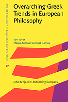 Imagen de portada del libro Overarching Greek trends in European philosophy