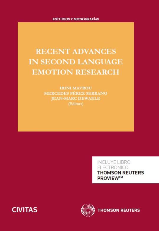 Imagen de portada del libro Recent advances in second language emotion research