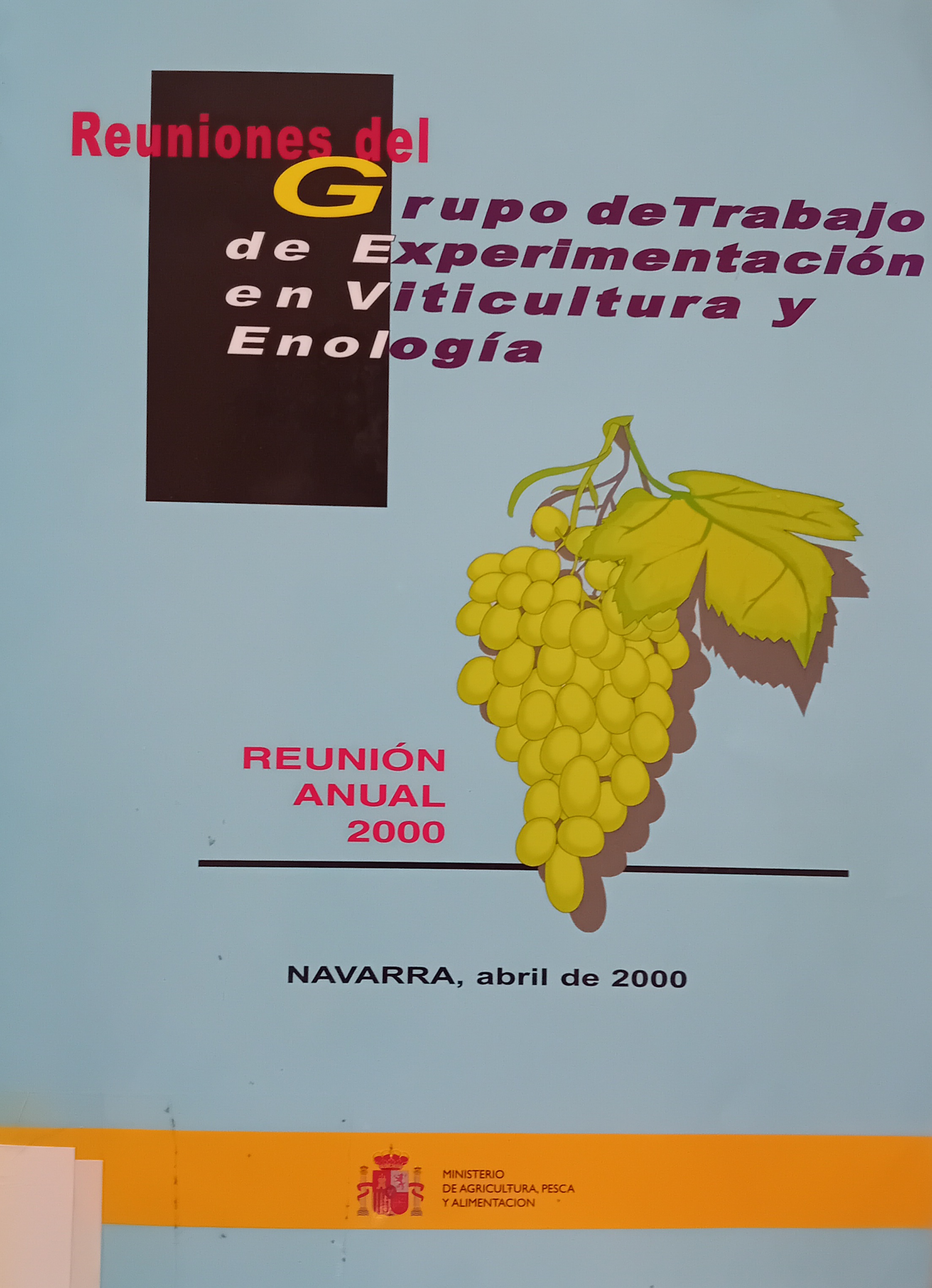 Imagen de portada del libro Reunión del Grupo de Trabajo de Experimentación en Viticultura y Enología