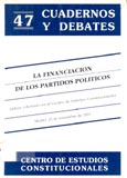 Imagen de portada del libro La financiación de los partidos políticos : debate celebrado en el Centro de Estudios Constitucionales, Madrid, 23 de noviembre de 1993