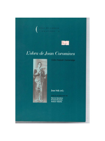 Imagen de portada del libro L'Obra de Joan Coromines :
