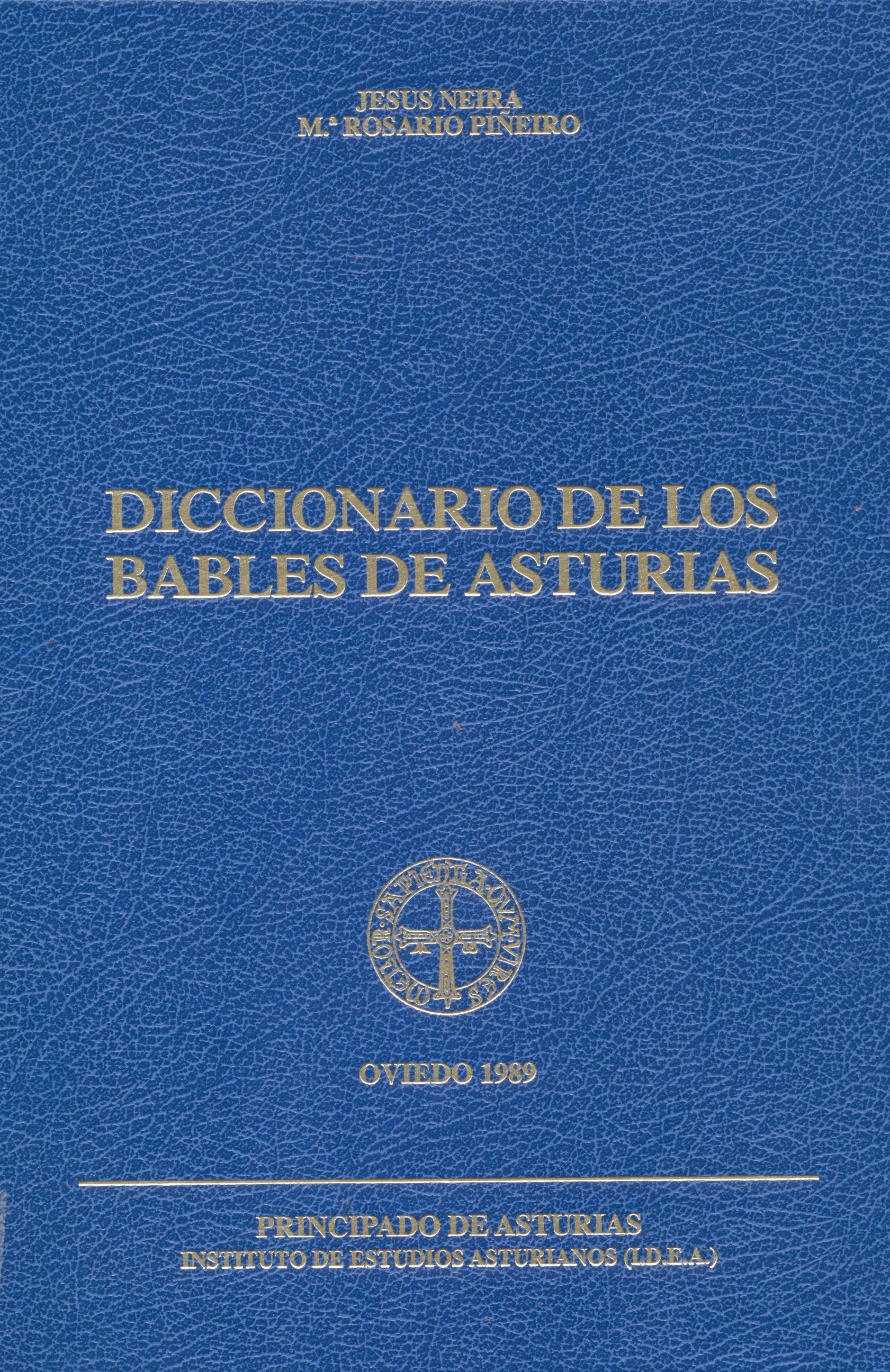 Imagen de portada del libro Diccionario de los bables de Asturias