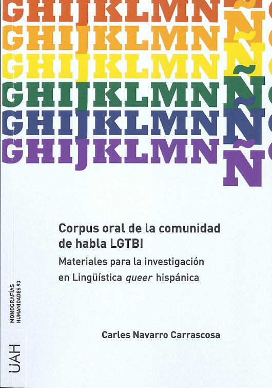 Imagen de portada del libro Corpus oral de la comunidad de habla LGTBI
