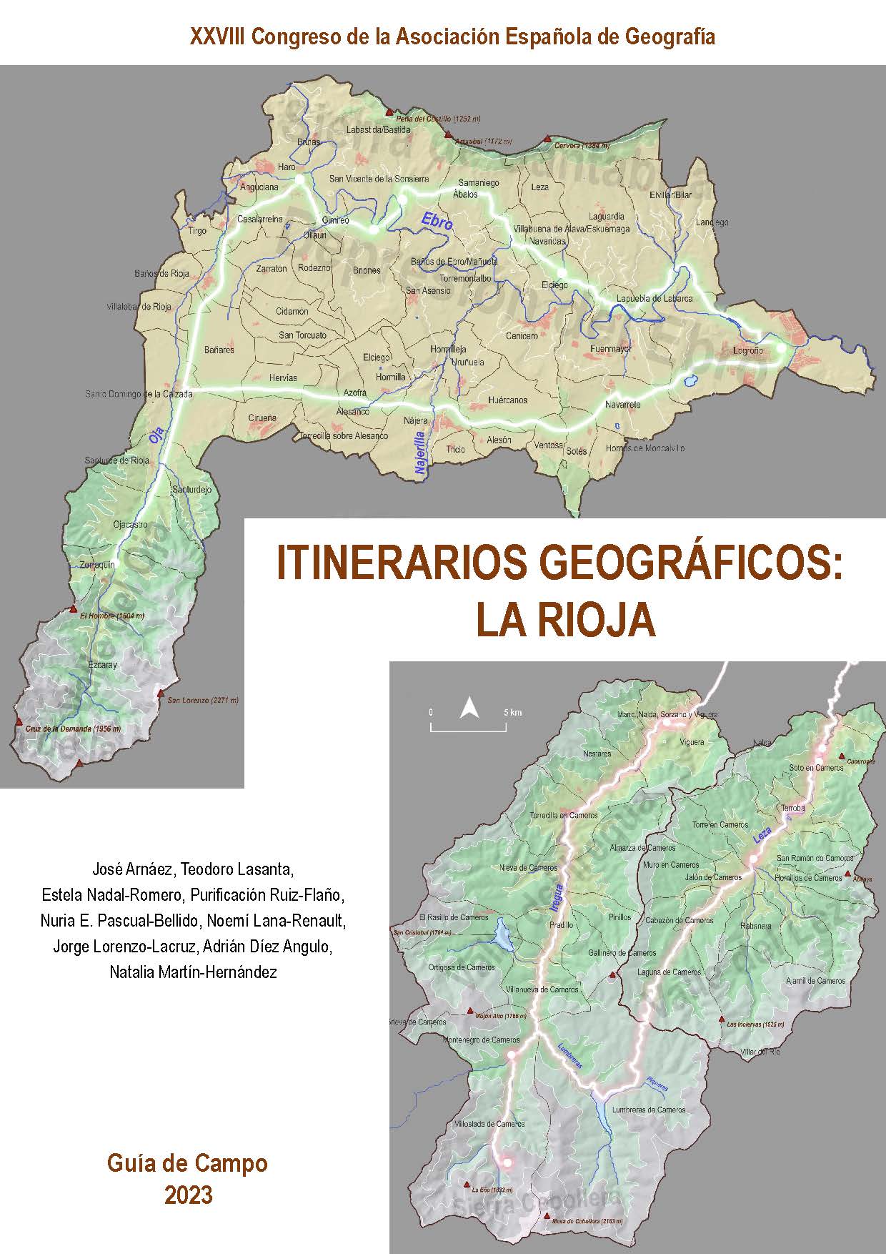 Imagen de portada del libro Itinerarios geográficos: La Rioja