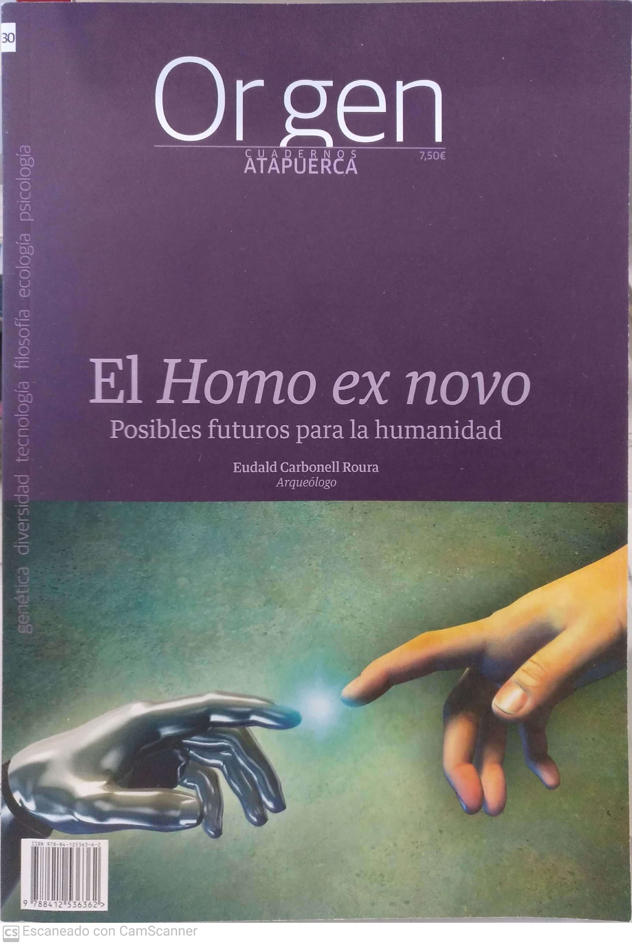 Imagen de portada del libro El Homo ex novo