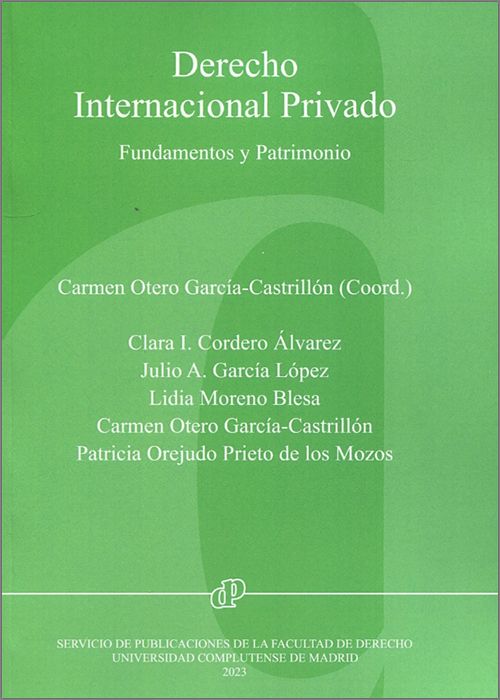 Imagen de portada del libro Derecho Internacional Privado