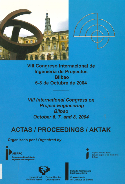 Imagen de portada del libro VIII Congreso Internacional de Ingeniería de Proyectos