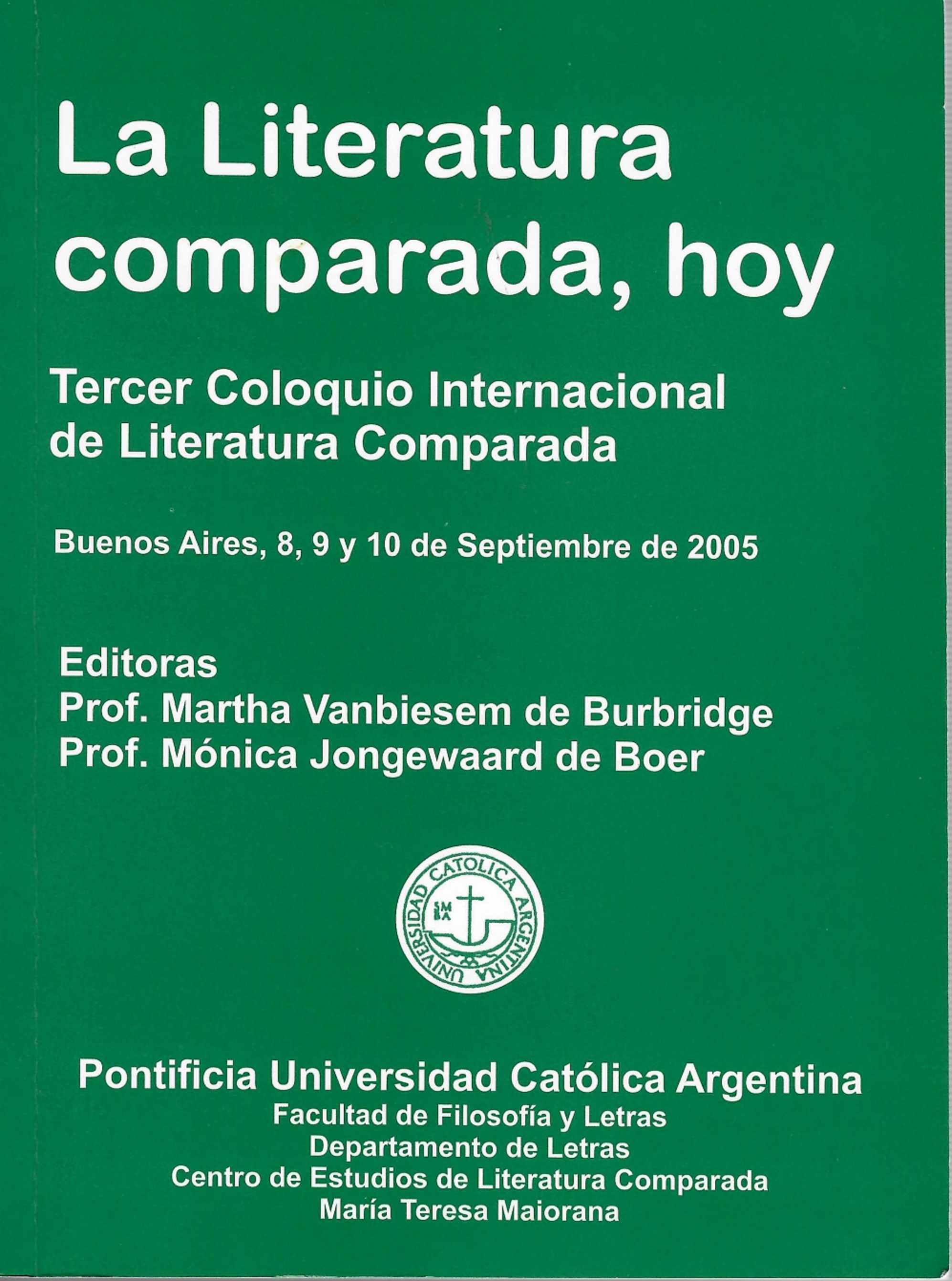 Imagen de portada del libro La Literatura comparada, hoy