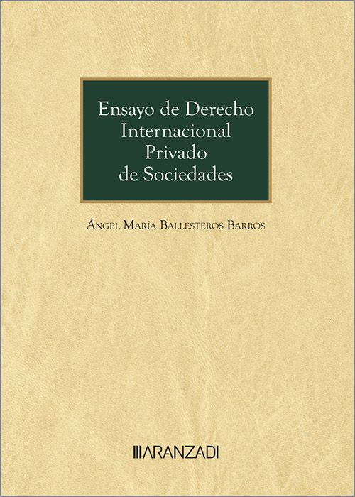 Imagen de portada del libro Ensayo de derecho internacional privado de sociedades