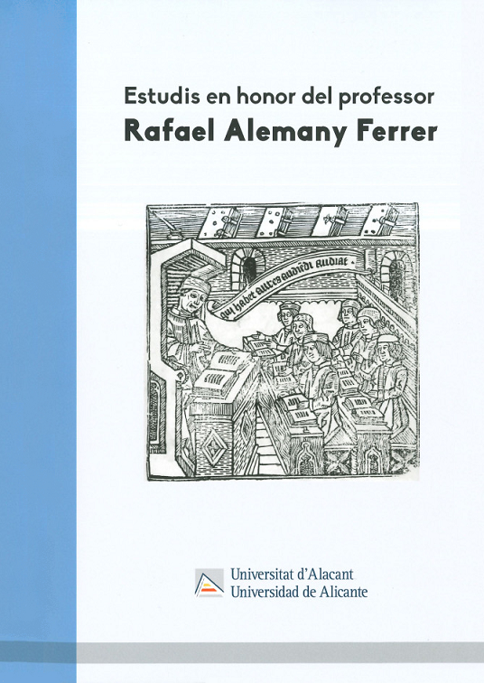 Imagen de portada del libro Estudis en honor del professor Rafael Alemany Ferrer