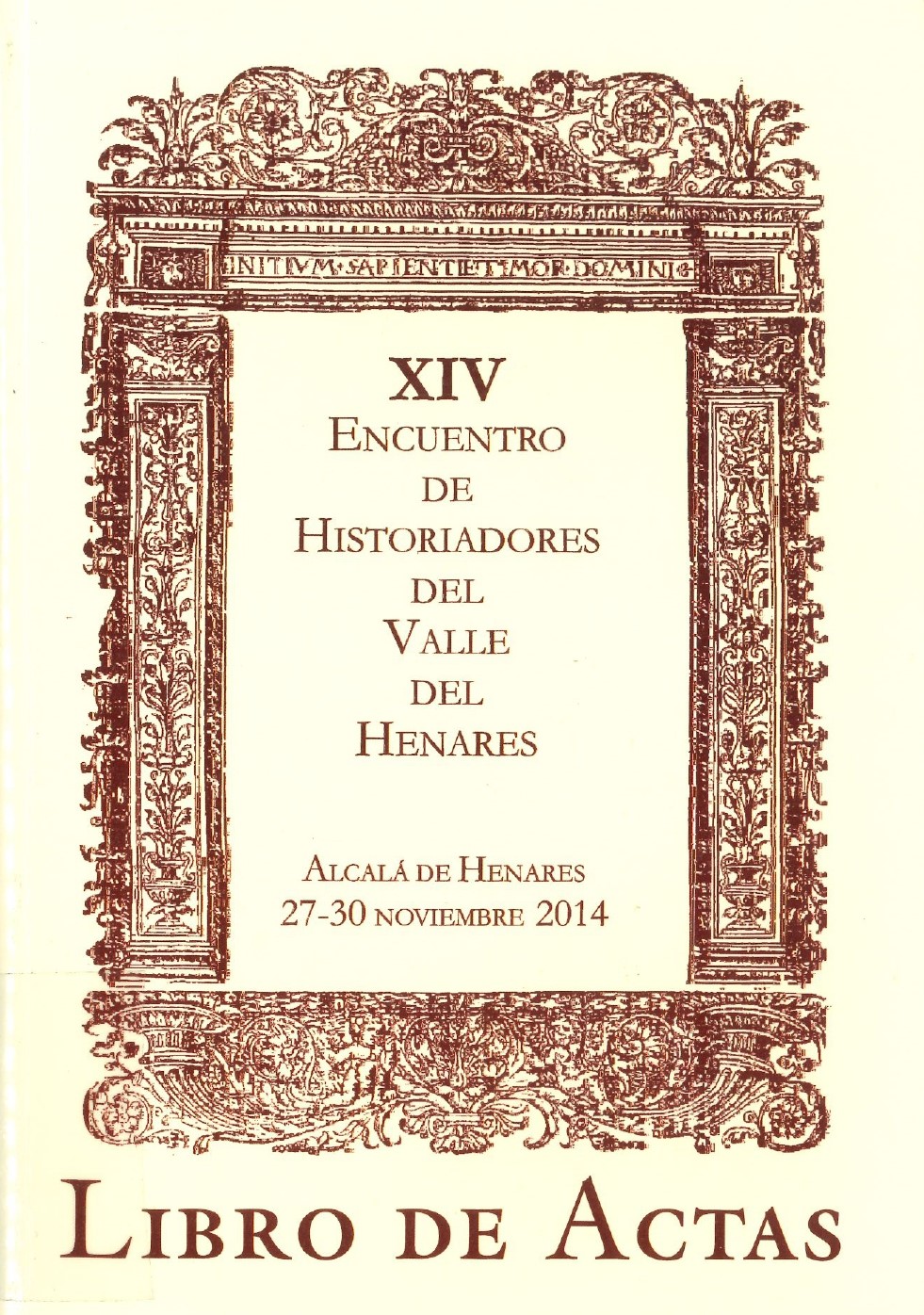 Imagen de portada del libro XIV Encuentro de Historiadores del Valle del Henares