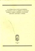Imagen de portada del libro La literatura popular impresa en España y en la América colonial