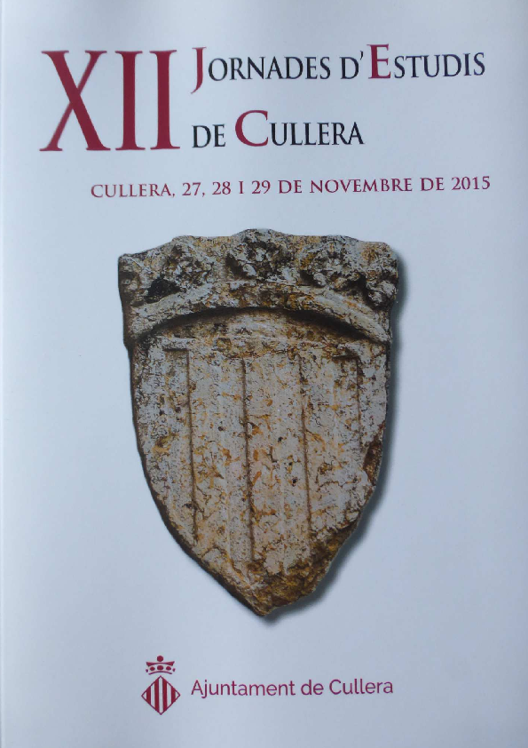 Imagen de portada del libro XII Jornades d'Estudis de Cullera
