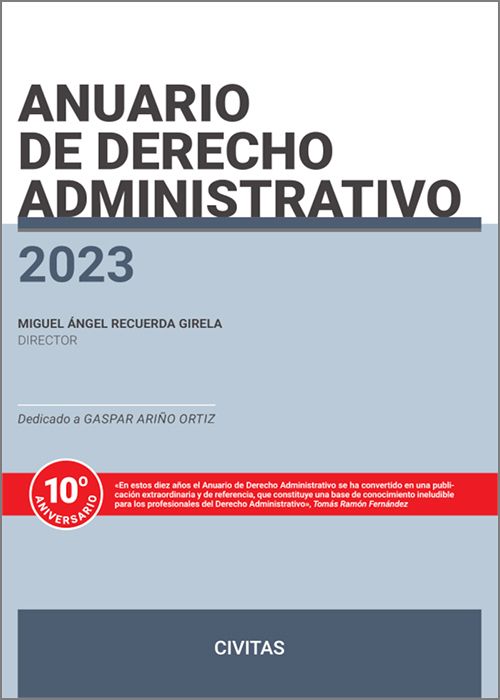 Imagen de portada del libro Anuario de Derecho Administrativo 2023