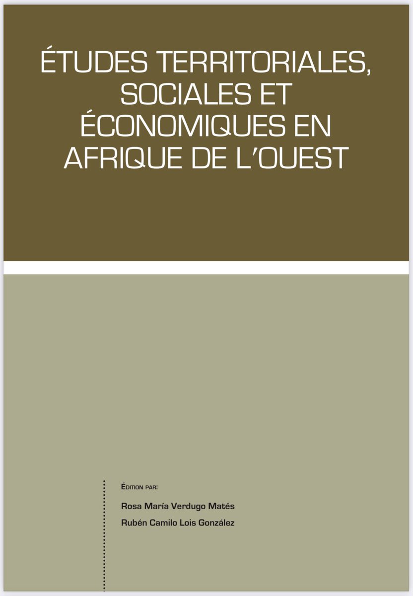 Imagen de portada del libro Études territoriales, sociales et économiques en Afrique de l'ouest