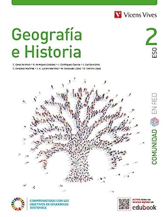 Imagen de portada del libro Geografía e Historia, 2 eso, Comunidad en Red