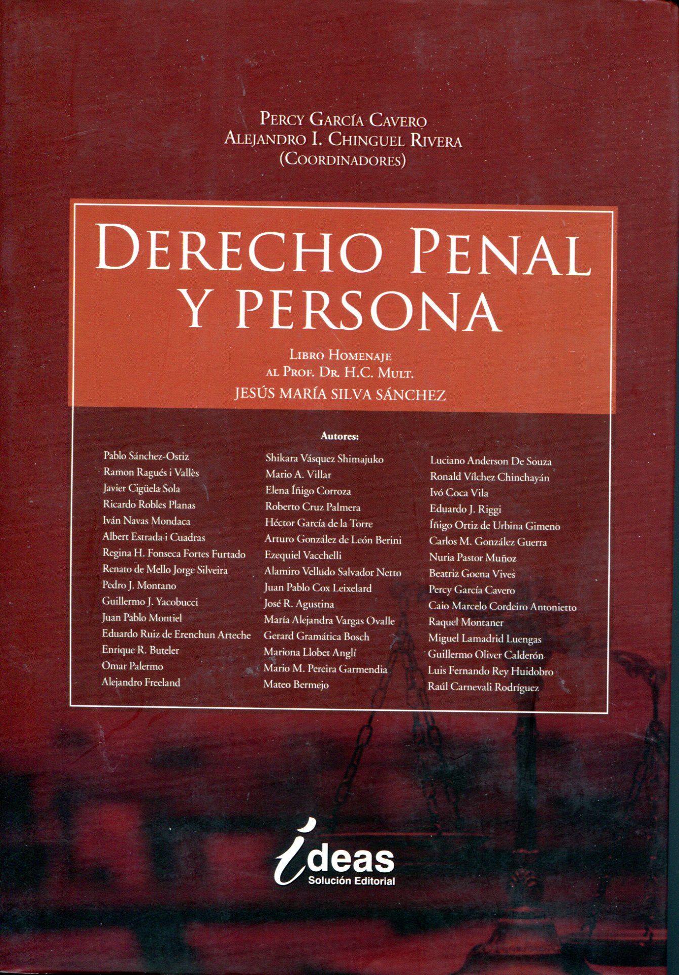 Imagen de portada del libro Derecho Penal y Persona