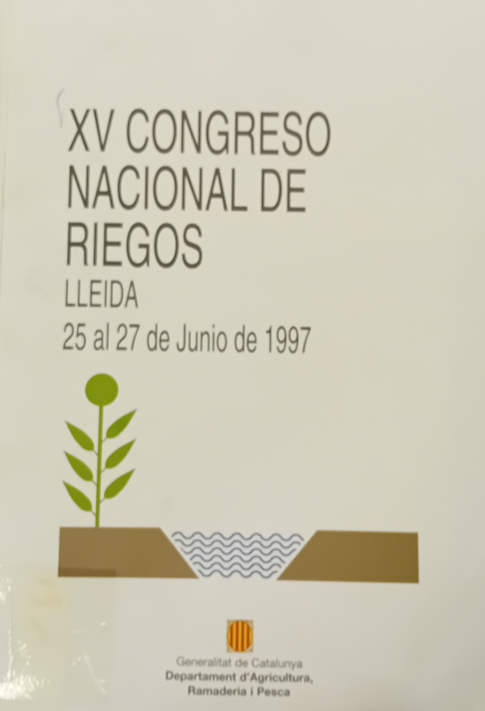 Imagen de portada del libro XV Congreso Nacional de Riegos