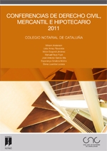 Imagen de portada del libro Conferencias de Derecho Civil, Mercantil e Hipotecario 2011