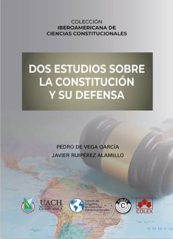Imagen de portada del libro Dos estudios sobre la constitución y su defensa