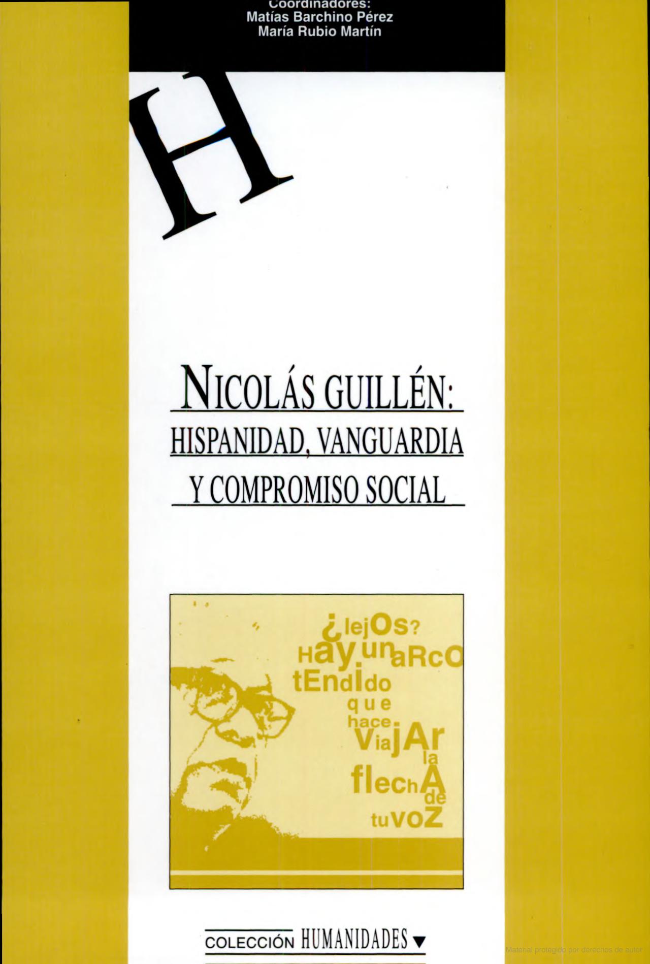 Imagen de portada del libro Nicolás Guillén