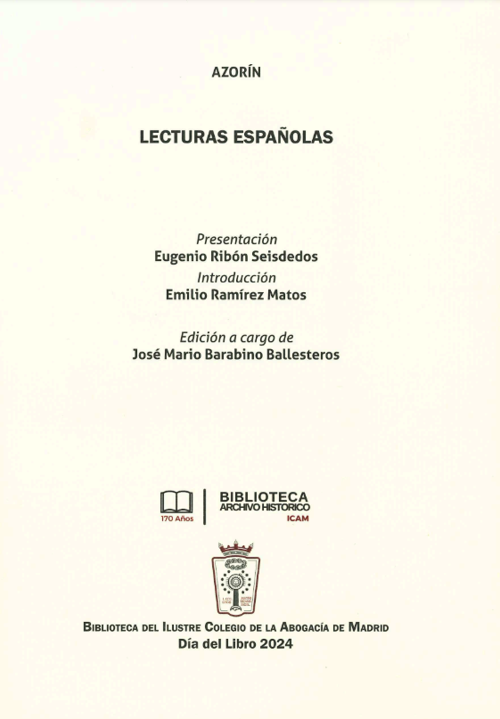 Imagen de portada del libro Lecturas españolas