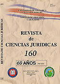 Imagen de portada de la revista Revista de Ciencias Jurídicas