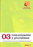 Imagen de portada de la revista Comunicación y pluralismo