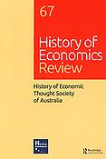 Imagen de portada de la revista History of Economics Review
