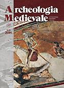Imagen de portada de la revista Archeologia medievale