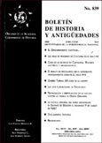 Imagen de portada de la revista Boletín de historia y antigüedades