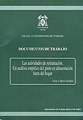 Imagen de portada de la revista Documentos de Trabajo. Serie A (Universidad de Alcalá, Escuela Universitaria de Turismo)