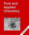 Imagen de portada de la revista Pure and applied chemistry