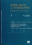 Imagen de portada de la revista Istituzioni del federalismo