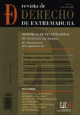 Imagen de portada de la revista Revista de derecho de Extremadura