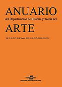 Imagen de portada de la revista Anuario del Departamento de Historia y Teoría del Arte