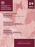 Imagen de portada de la revista Animal Genetic Resources Information = Bulletin de information sur les ressources génétiques animales = Boletín de información sobre recursos genéticos animales