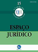 Imagen de portada de la revista Espaço Jurídico