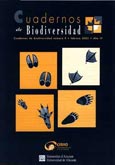Imagen de portada de la revista Cuadernos de biodiversidad