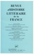 Imagen de portada de la revista Revue d'histoire litteraire de la France