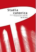 Imagen de portada de la revista Studia canonica