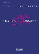 Imagen de portada de la revista Studia historica. Historia moderna