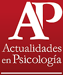 Imagen de portada de la revista Actualidades en Psicología