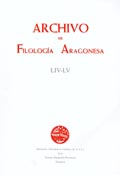 Imagen de portada de la revista Archivo de filología aragonesa