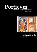 Imagen de portada de la revista Porticvm, Revista d´Estudis Medievals
